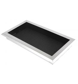 Krbová mřížka 16x32cm broušený chrom