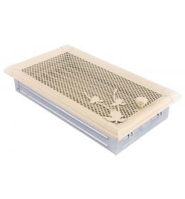 Krbová mřížka 16x32cm s žaluzií RETRO slonová kost