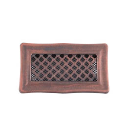 Krbová mřížka 10x20cm DECO měděná patina