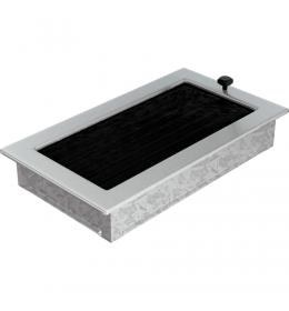 KRATKI mřížka 17x30 cm broušený nerez s žaluzií