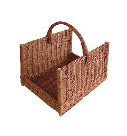 HS Flamingo HSF15-009 Koš na dřevo proutěný rovný