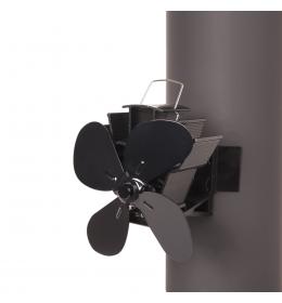 Ventilátor na kouřovod FLAMINGO čtyřlopatkový magnetický, černý