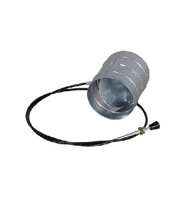 Ovládaná klapka do rozvodů 100mm, pozink