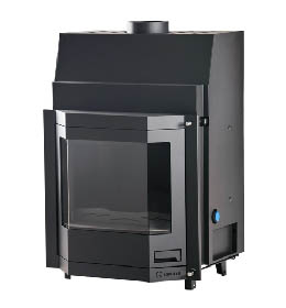 Krbová vložka HS Flamingo AQUAFLAM  PRIZMAT 25 s výměníkem a manuální regulací