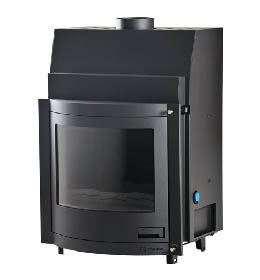 Krbová vložka HS Flamingo AQUAFLAM PANORAMA 25 s výměníkem a manuální regulací