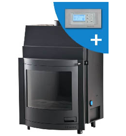 Krbová vložka HS Flamingo AQUAFLAM PANORAMA 25 s výměníkem a automatickou regulací hoření