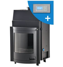 Krbová vložka HS Flamingo AQUAFLAM PANORAMA 17 s výměníkem a automatickou regulací hoření