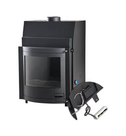 Krbová vložka HS Flamingo AQUAFLAM PANORAMA 25 s výměníkem a základní regulací