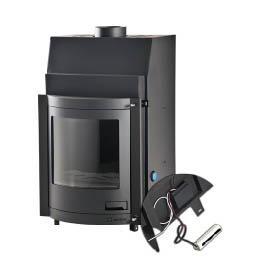 Krbová vložka HS Flamingo AQUAFLAM PANORAMA 17 s výměníkem a základní regulací