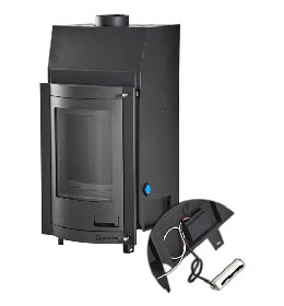 Krbová vložka HS Flamingo AQUAFLAM PANORAMA 12 s výměníkem a základní regulací