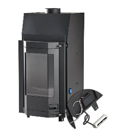 Krbová vložka HS Flamingo AQUAFLAM  PRIZMAT 7 s výměníkem a základní regulací