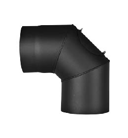 Koleno 90° pevné s čistícím otvorem průměr 130 mm antracit