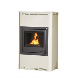 Krbová kamna HS Flamingo AQUAFLAM  25 s výměníkem - krémová, automatická regulace