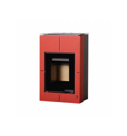 Krbová kamna HS Flamingo AQUAFLAM VARIO SAPORO 11/7kW červená