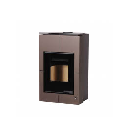 Krbová kamna HS Flamingo AQUAFLAM VARIO SAPORO 11/7kW hnědá - sametová