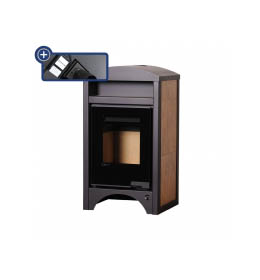 Krbová kamna HS Flamingo AQUAFLAM VARIO BARMA 11/5 Ořech, elektronická regulace