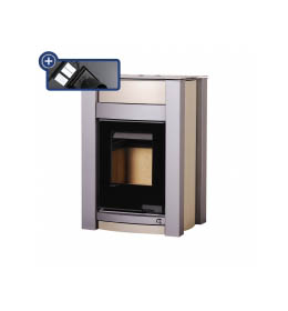 Krbová kamna HS Flamingo AQUAFLAM VARIO KALMAR 11/5kW olivová, elektronická regulace