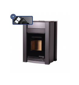 Krbová kamna HS Flamingo AQUAFLAM VARIO KALMAR 11/5kW šedá, elektronická regulace
