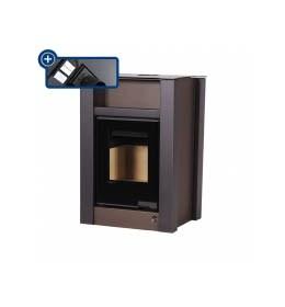 Krbová kamna HS Flamingo AQUAFLAM VARIO LEND 11/5kW hnědá - sametová, elektronická regulace