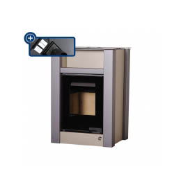 Krbová kamna HS Flamingo AQUAFLAM VARIO LEND 11/7kW olivová, elektronická regulace