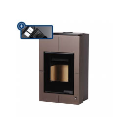 Krbová kamna HS Flamingo AQUAFLAM VARIO SAPORO 11/5kW hnědá - sametová, elektronická regulace