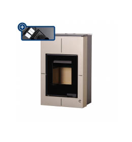 Krbová kamna HS Flamingo AQUAFLAM VARIO SAPORO 11/5kW olivová, elektronická regulace