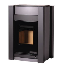 Krbová kamna HS Flamingo AQUAFLAM VARIO KALMAR 11kW šedá (teplovzdušná verze)