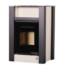 Krbová kamna HS Flamingo AQUAFLAM VARIO LEND 11kW krémová (teplovzdušná verze)