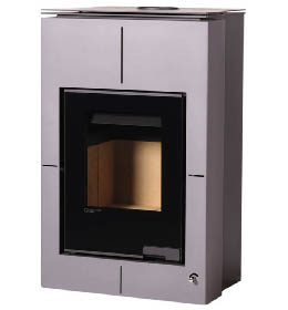 Krbová kamna HS Flamingo AQUAFLAM VARIO SAPORO 11kW šedá (teplovzdušná verze)