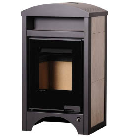 Krbová kamna HS Flamingo AQUAFLAM VARIO BARMA 11 Bělený Dub