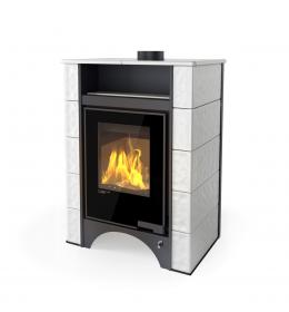 Kachlová kamna FLAMINGO AQUAFLAM VARIO PERU Bílá