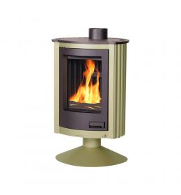 Krbová kamna HS Flamingo MASTERFLAMME Piccolo II, olivová