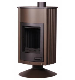 Krbová kamna HS Flamingo MASTERFLAMME Grande II, hnědá - sametová