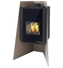 Krbová kamna HS Flamingo DELUXE ISLAND, olivová