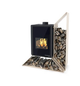 Krbová kamna HS Flamingo DELUXE KAMPA pravá, krémová