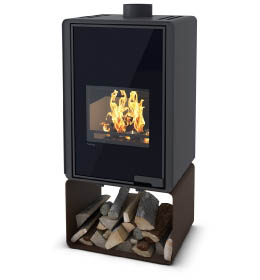 Krbová kamna HS Flamingo DELUXE PENTAI, hnědá - sametová