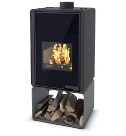 Krbová kamna HS Flamingo DELUXE PENTAI, šedá