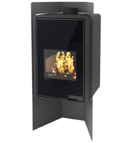 Krbová kamna HS Flamingo DELUXE PULAU, černá