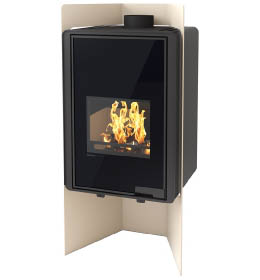Krbová kamna HS Flamingo DELUXE PULAU, krémová