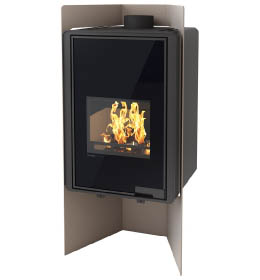 Krbová kamna HS Flamingo DELUXE PULAU, olivová