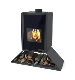 Krbová kamna HS Flamingo DELUXE SENAI, černá