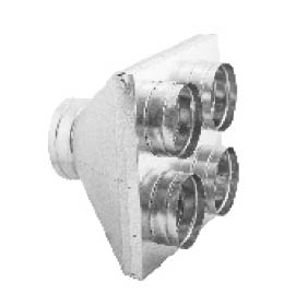 Skříňka rozvodu vzduchu 150/4 x 125 mm