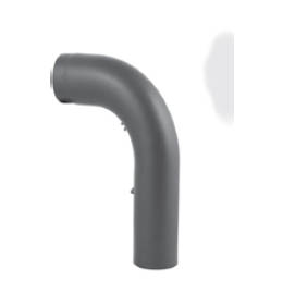 Koleno 90° tažené s prodloužením, klapkou a čisticím otvorem průměr 130 mm