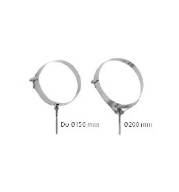 Úchytka ohebného potrubí průměr 200 mm