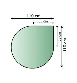 Sklo pod kamna Lienbacher, 21.02.884.2/110x110cm,8mm