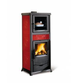 Teplovodní krbová kamna NORDICA TERMOROSSELLA PLUS FORNO D.S.A. 4.0Liberty Bordó