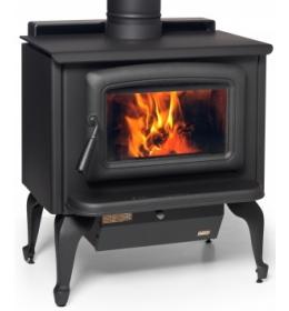 Kanadská kamna Pacific Energy SUMMIT na nožičkách, černé dveře