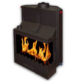 Teplovodní krbová vložka Kretz A 1307 V