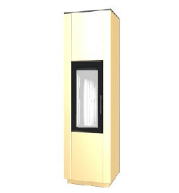 Krbová kamna Bef Aries 7 pearl beige