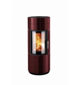 Leda Colona Lite S kulatá dvířka, tmavě červený smalt (bordó), horní odkouření